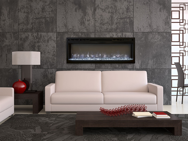 modern flames wall mount electric fireplace